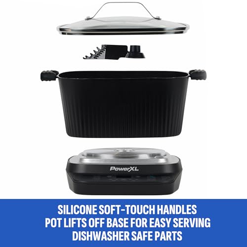 Image of STIRMAX 7.5 Quart Digital Multi-Cooker with Automatic Paddle to Stir and Shred, 9 in 1 programmable presets to Saute, Sear, and Brown Food Before Simmering