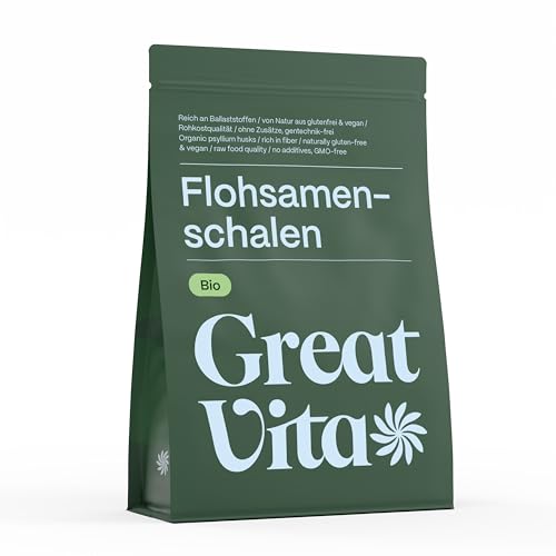 Flohsamenschalen geschrotet Bio 99% rein – 500g | Psyllium Husk, reich an Ballaststoffen für bewusste Ernährung & vielseitige Anwendung | EU-Bio zertifiziert – vegan & glutenfrei