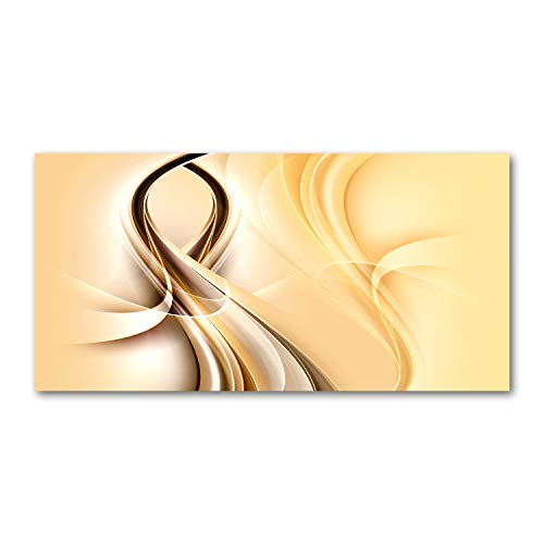 Splashback guard en verre trempé 100x50cm jaune pour hotte