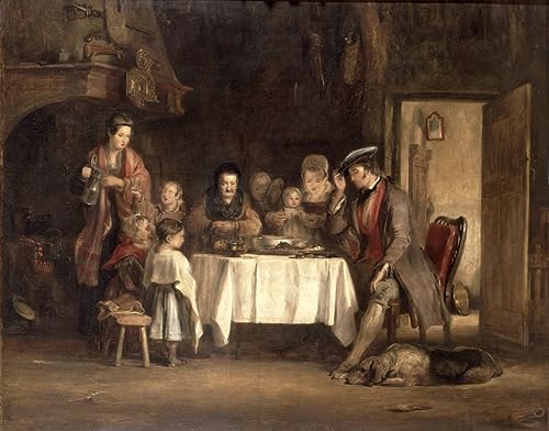 Image sur toile haut de gamme La grâce avant la viande peinture 60x90