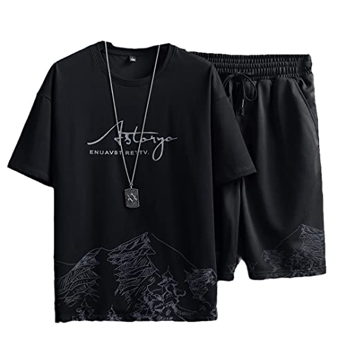 Survêtement homme 2 pièces impression 3D haut short sport respirant taille XS