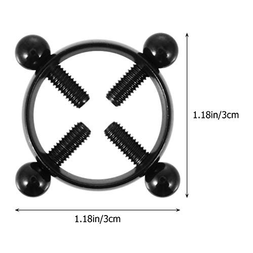 EXCEART Tepelklemmen, verstelbare tepelclips, niet doordringende tepelringen, borststimulatiespeelgoed voor vrouwen, rollenspel, voor volwassenen, 1 paar - Afbeelding 6