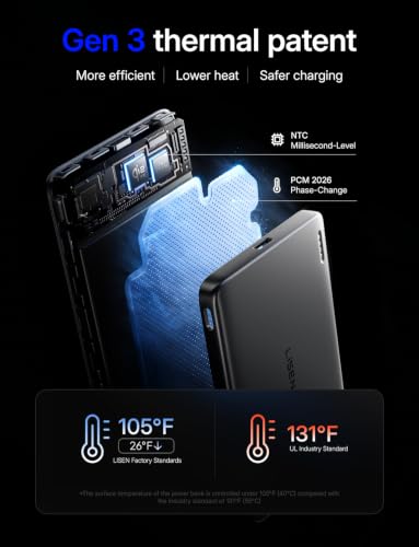 Magnetic Portable Charger for iPhone 18 [Qi2 Certified] Magsafe Power Bank | 10,000mAh 27W USB C Fast Charging Portable Charger,LISEN Magnet Slim Magsafe Battery Pack for iPhone 18 Pro/17/16/15/14/13/12 - image 4
