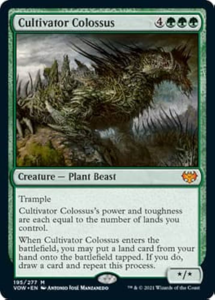 マジック：ザ・ギャザリング MTG Cultivator Colossus DBL Foil Magic: the Gathering - Cultivator Colossus (195) - Foil