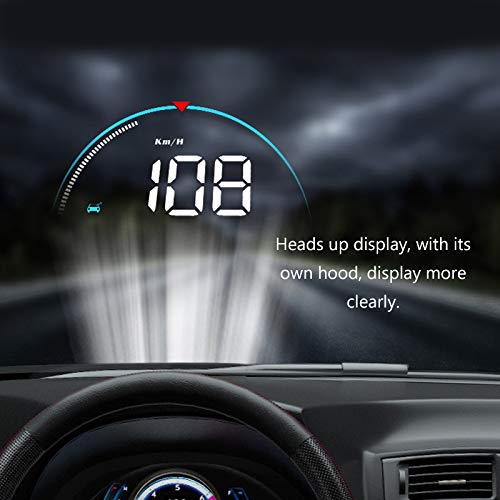 Btuty Visor Heads Up Inteligente de Alta Definição Remontado Velocímetro para Automóvel Veículo Head