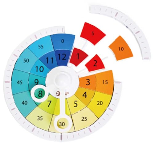 Horloge puzzle en bois durable et pièces géométriques de précision