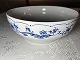 Zwiebelmuster Generisch Henneberg Porzellan Zwiebelmuster Schüssel, Dm. 21cm und Tiefe 8,5 cm, Made in GDR, echt Kobalt