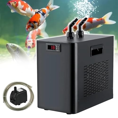 Enfriador De Acuario RefrigeracióN Constante, Controlador De Temperatura Acuario 300l para Funcionamiento Silencioso, RefrigeracióN ElectróNica RáPida