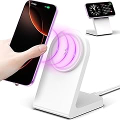 Caricatore Wireless Mag Safe, Stazione Di Ricarica Wireless Magnetica, Supporto per Caricatore Mag-Safe Veloce Compatibile con iPhone 16 15 14 13 12 Series, AirPods Pro 2, AirPods 3