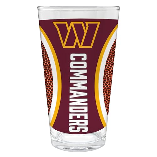 Great American Products Washington Commanders 16oz. Game Ball Pint Glass