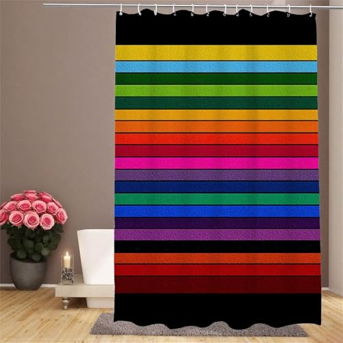 Rideau de douche en polyester de qualité supérieure 90x180 cm modèle IR-241 - 2