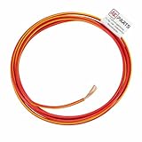 LIEFERUMFANG: 1 x 10 m AK-Parts Fahrzeugleitung in Rot - Gelb mit einem Nennquerschnitt von 1,0 mm².