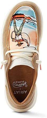Ariat Womens Hilo Western Aloha Brown Bomber/Surfing Paniolo Print 8.5 | Image 6