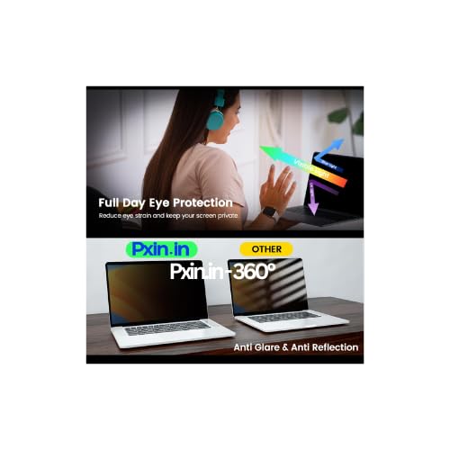 Image of Pxin Privacy Guard compatible with Macbook Neo 13 inch | Privacy screen protector | Anti Glare | Anti Spy Screen | Reduces blue light | Eye Protection