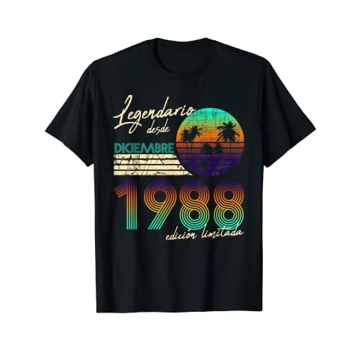 Cumpleaños Hombre Regalos Legendario Desde Diciembre 1988 Camiseta