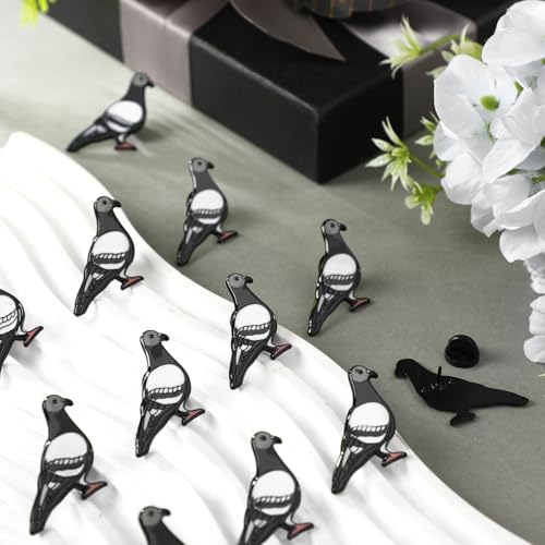 24 Pcs Pigeon Bird Enamel Label Pins Bulk Peace Pigeon Enamel Pins Brooch Bird Lovers Pin Charms for Hats Clothes Backpack Bags for Adults Men Women Gift2
