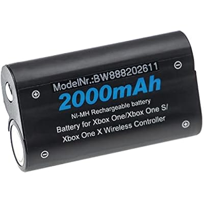 vhbw Replacement Battery compatible with Microsoft XBox One, One Elite, One S, One X Games Console Controller