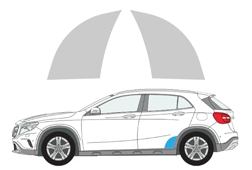 Image of Rear Arch Stone Chip Guard PPF Paint Protection Film Kit - Fits Mercedes GLA 13-19