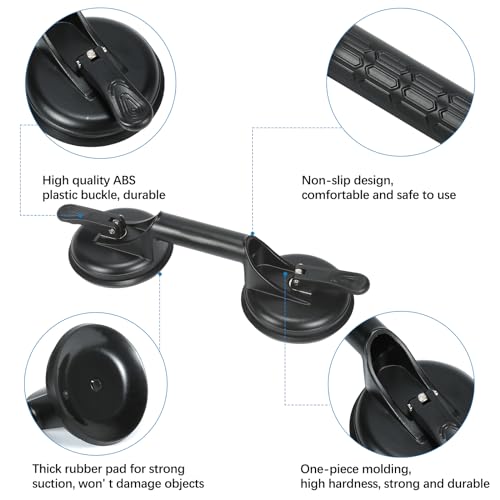 Floor Gap Fixer Tool for Laminate Floor Gap Repair Plank Grabber Includes Heavy Duty Aluminum Suction Cup and Fiberglass Handle Rubber Mallet (Can't Use on Scraped Surface Floor) by Genubi Industry - Image 6