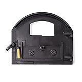 Puerta de fundición con Cristal para Horno de leña (Peso: 22 Kg)