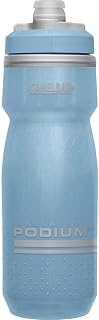 CamelBak Podium Chill Garrafa de água isolada para bicicleta – Garrafa fácil de apertar – Serve para a maioria das gaiolas de bicicleta – 680 g, azul