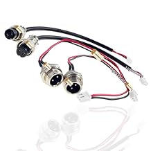 Lsgoodcare 4Pcs GX12-2pin Male Female Aviation Connector Power Electrical Terminal Socket Cable to 2.54MM Terminal 12MM 2Din Aviation Plug Sockets Cable to XH2.54MM Connector