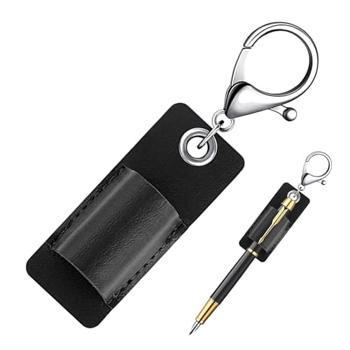 Cordão porta-canetas portátil, porta-canetas de couro para cordão - Porta-lápis portátil anti-perda,