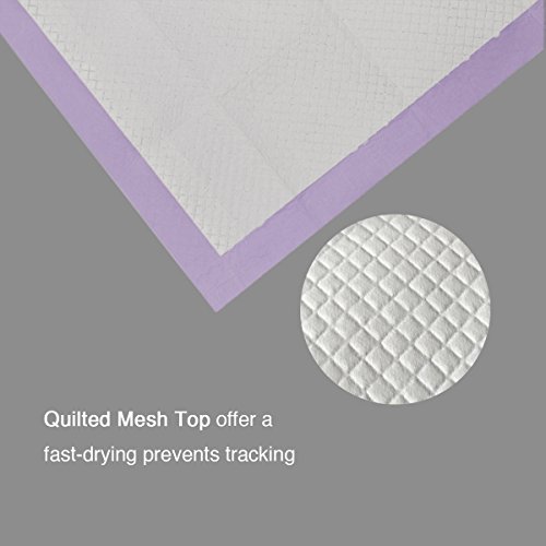 Petphabet 100 Pack Dog Pee Pads 23 by 24 Inches,Lavender Scented Dog Training Pads with Attractant - Thumbnail 3