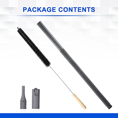 Lanmu Dryer Vent Cleaner Kit Compatible With Shark Model Nv350, Nv351, Nv352, Nv356, Nv356E, Nv357 Vacuum Cleaner, Flexible Vacuum Attachment Lint Brush Extension Hose Adapter Duct Cleaning Tool #TOP6