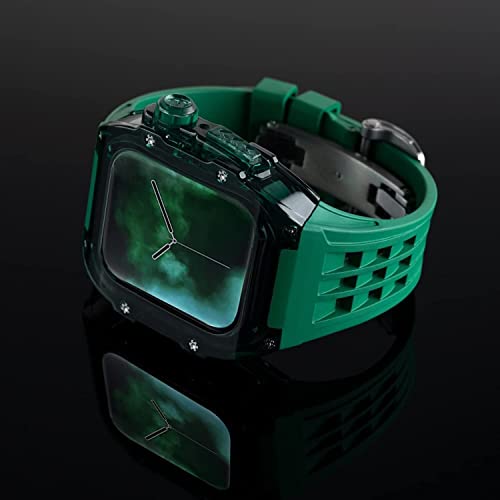 Coque Apple Watch Ultra 49mm transparente et bracelet caoutchouc SCHIK - 3