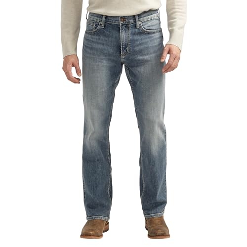 Image of Silver Jeans Co. Mens Jace Slim Fit Bootcut Jeans