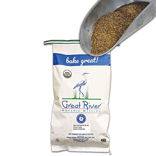 Great River Organic Milling, Specialty Flour, Brown Flaxseed Meal, Organic, 25-Pounds (Pack Of 1) #TOP1