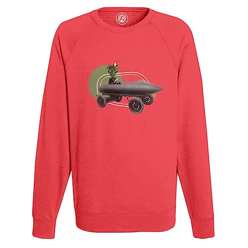 Sweat Homme Prototype Voiture Missile Collage Art Surréalisme Pull