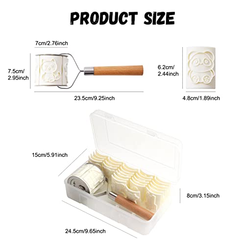 Cookie Cutting Mold Roller Cartoon Animal Stencil, Diy Fun Cookies Silicone Mold Set Crafting Tool Projects, Tool Set For Decorating Food (32Pcs) #TOP3