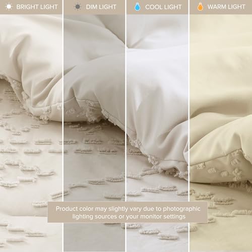 Comfort Spaces Gigi Tufted Comforter Set, Twin/Twin XL, 2 Piece, Beige - image 7