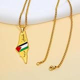 Zoom IMG-2 zircobic collana mappa palestina in Zoom IMG-2 zircobic collana mappa palestina in