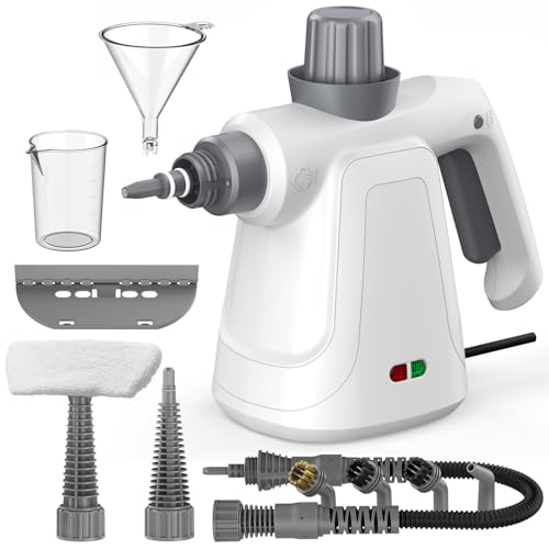 High-Power Handheld Steam Cleaner – 1300W, 230°F, Chemical-Free, 14-Piece Accessory Set, Safety Lock, Ideal for Deep Cleaning