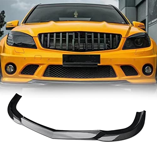Séparateur pare-chocs avant aspect carbone pour sublimer votre Benz W204 C63 AMG en rassemblement