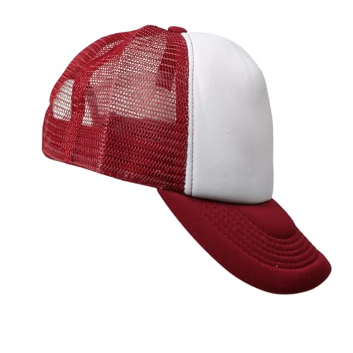 Image of TZ Promise Men Women Foam Trucker Hat Mesh Cap Solid Colors Lightweight with Adjustable Snapback Collection