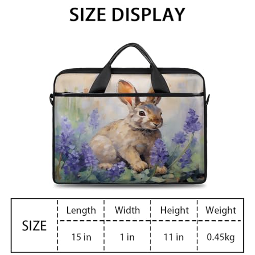 Bolso laptop con diseño floral para 15 pulgadas miniatura 2