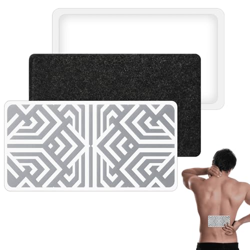 Reusable Pain Relief Patches for Sore Muscle, Includes 3 Adhesives, 1 Patch & 1 Carry Bag, Pain Patches for Neck, Back,Foot, Knee etc, Large&Fast Acting, Easy Adhesive Application Pain Patch-11
