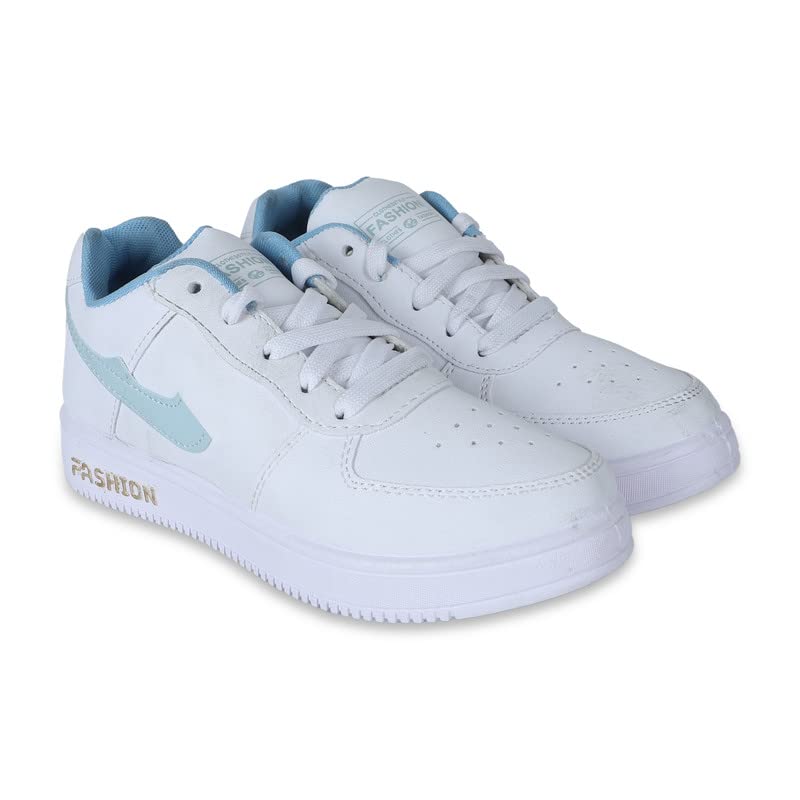AMFEET Stylish Women Sneakers Walking Shoes Lace-Up Casual Sneakers for Girls Size -5 Color- Sky (B0BR181XQW) Amazon Price History, Amazon Price Tracker