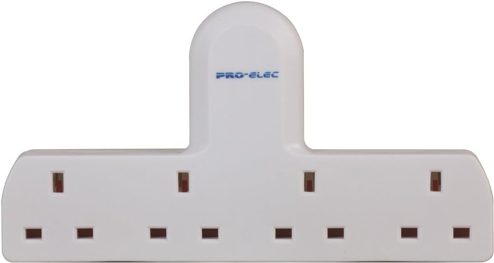 PRO ELEC4 Way Extension Socket Adapter,PL11697