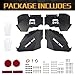 JROAD Inner Fender Front Fender Liners Compatible with Jeep Wrangler JK JKU Aluminum,with 4 LED Lights for 2007-2018 Wrangler Accessories JK JKU Sport Sahara Rubicon 2/4 Doors