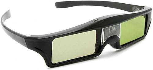 DEEIRAO Gafas 3D con obturador activo, lentes 3D recargables de 144 Hz para proyectores DLP Link 3D, compatibles con proyector BenQ, Optoma, Dell,