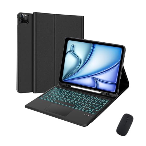 Étui en cuir et clavier avec souris résolvant le manque de PC