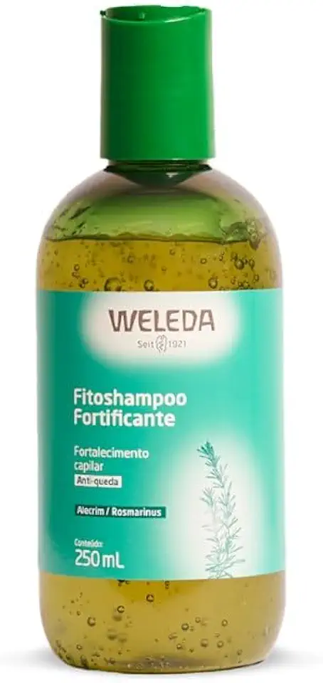 Weleda Fitoshampoo Fortificante Rosmarinus | Shampoo Natural com Alecrim para Fortalecimento Capilar | 250ml