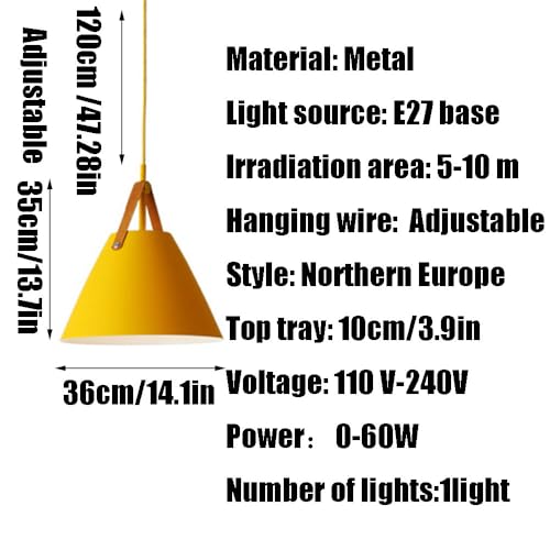 Lámpara colgante industrial moderna con tornillo E27 para iluminación de techo negra 2