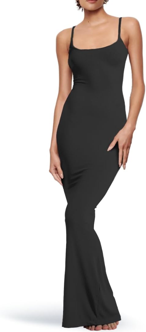 Maxi Black Bodycon Sexy Dress for Women 2024, Formal Long Ribbed Dresses Regular & Plus Size Maxi Black Bodycon Sexy Dress for Women 2024, Formal Long Ribbed Dresses Regular & Plus Size
