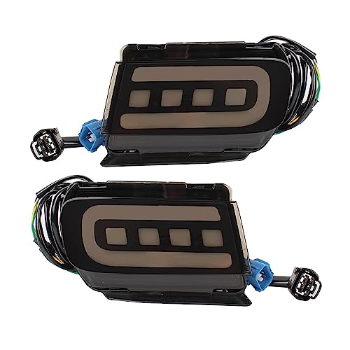 Luces traseras de coche estilo elegante negro para Toyota Land con función antiniebla